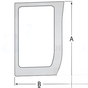 87566891 - Glass; Lower Front, RH
