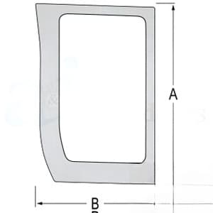 87566892 - Glass; Lower Front, LH