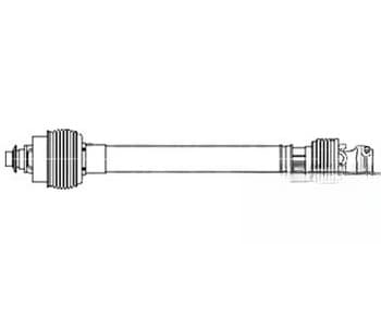 87643132 - SFT CV W/ Shear Bolt BP Size S4 Round Baler Driveline; 540 RPM - Thumbnail 2