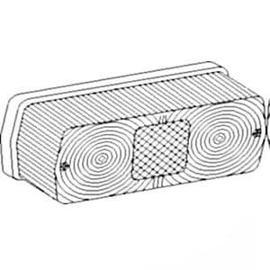 87703630 - Lamp, Amber LED Flasher/Tail Light