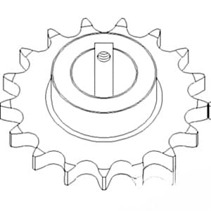 87731456 - Upper Clean Grain Elevator Sprocket
