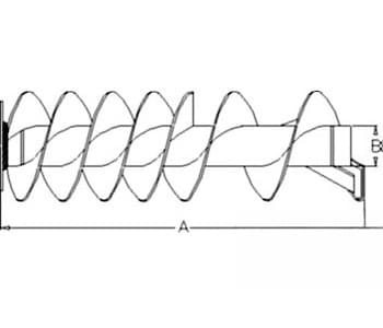 87733266 - Vertical Unloading; Ext. Wear Auger