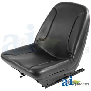 87019259 - Seat, w/ Slide Tracks, Black Vinyl