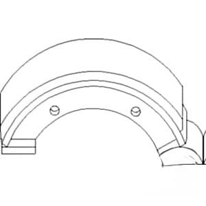 87344269 - Set of 2 Brake Shoe - Thumbnail 4