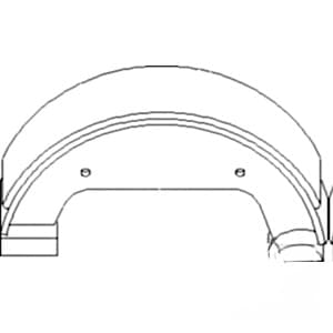 87344270 - Set of 2 Brake Shoe