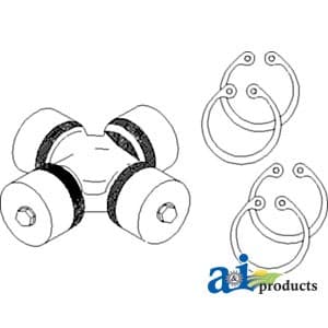 87361037 - Spider; MFWD Drive Shaft