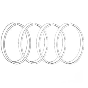 897564M1 - Piston Ring (Set of 3)