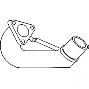 897914M1 - EXHAUST ELBOW - Thumbnail 2