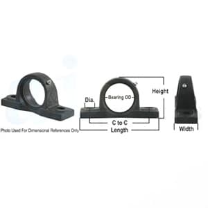 8H207 - Pillow Block (Import) Housing