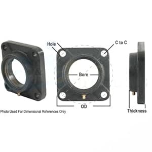8H409 - 4 Bolt Flange (Import) Housing