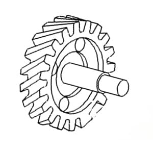 8N6608A - Oil Pump w/ Shaft Gear