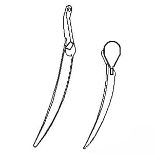 91C366 - Combine reel flex tine