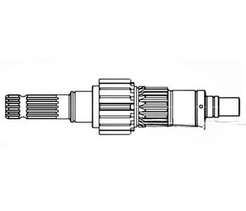 92501C1 - Shaft, PTO 1000 RPM