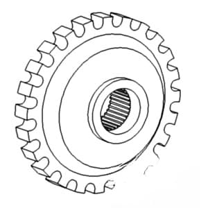 A155636 - Transmission Park Lock Gear