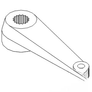 A160125 - Steering Arm w/ 17 Internal Splines (LH)