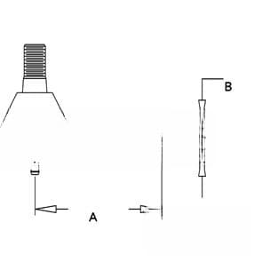 A44762 - Tie Rod End (RH Thread), Short