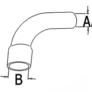 A62649 - Lower Radiator Hose - Thumbnail 4