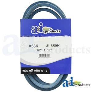 A63K - Aramid Blue V-Belt (1/2" X 65" )
