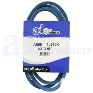 A66K - Aramid Blue V-Belt (1/2" X 68" )
