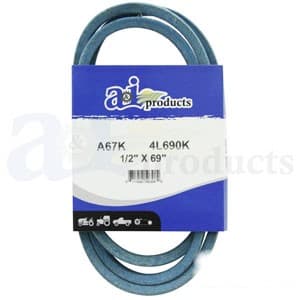 A67K - Aramid Blue V-Belt (1/2" X 69" )