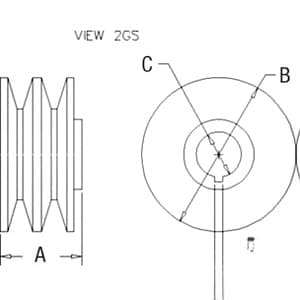 ADR5000 - 2V-Groove Pulley - Thumbnail 5