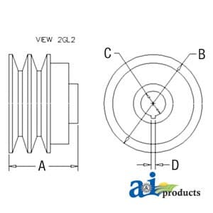 ADR5006 - Pulley, 2V-Groove - Thumbnail 3