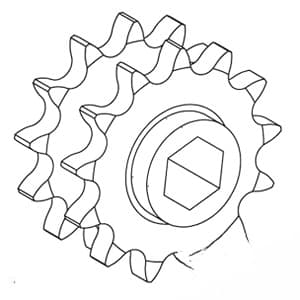 AE74597 - 13/13 Tooth Double; Drive Sprocket - Thumbnail 4