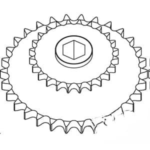 AE74598 - 24/30 Tooth Double; Drive Sprocket - Thumbnail 4