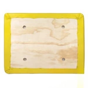 AF3269R-6 - YLW 19.5" x 14" Wood Base Bottom Cushion - Thumbnail 3
