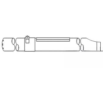 AH101599 - 136" Long Unloading Auger Tube