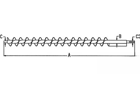AH103727 - Rear Tank Cross Auger - Thumbnail 2
