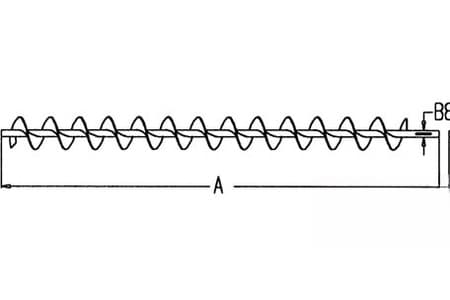 AH107442 - Lower Clean Grain Auger