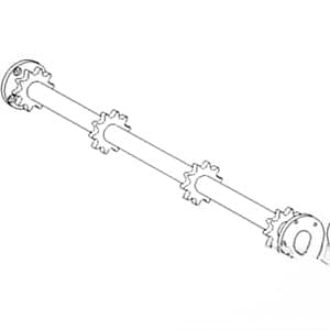 AH125196 - Upper Feeder House Shaft - Thumbnail 3