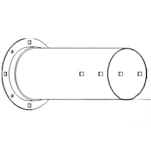 AH135563 - Bin Loading Auger Housing