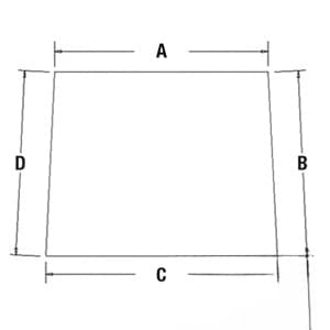 AH166648 - Glass, Windshield (Glass Only)