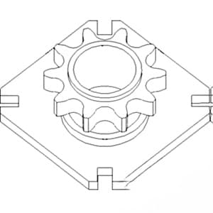 AH227660 - Drive; Auger Drive Slip Clutch Sprocket