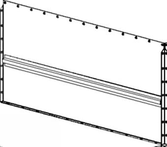 AH96541 - Regular Length Upper Back Feeder House Bottom