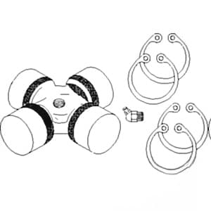 AL37069 - MFWD U-Joint Cross & Bearing