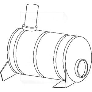 AL35753 - Muffler (Underhood) Vertical Exhaust