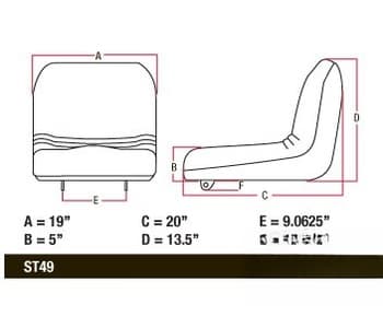 AM115813 - YLW High Back Seat - Thumbnail 5