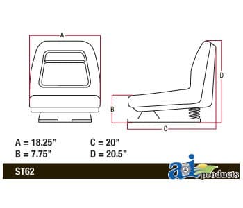 AM131801 - Seat w/ Suspension - Thumbnail 4