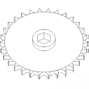 AN102027 - 30 Tooth / 60 Chain Row Unit; RH Sprocket