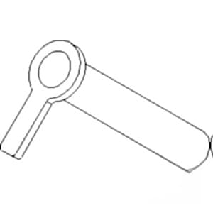 AR26415 - Front Drawbar (used on 3010) Pin