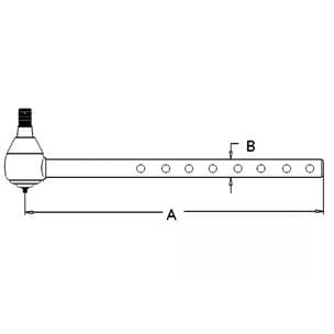 AR63587 - Long (9 cross holes) Tie Rod