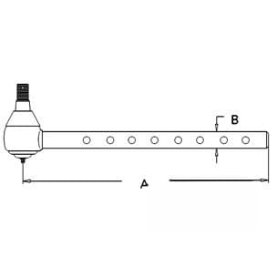 AR85947 - Long (8 cross holes) Tie Rod