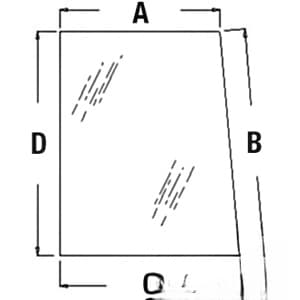 AR87997 - Glass, Rear - Sliding