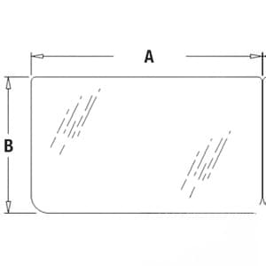 AT154431 - Glass, Windshield, Lower