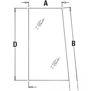 AT171898 - Glass, Side, Rear (LH) - Side, Front (RH)