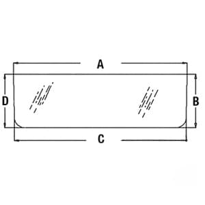 AT87527 - Glass, Rear, Middle