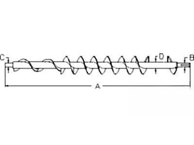 AXE18082 - Rear; High Unloading Rate Grain Tank Cross Auger